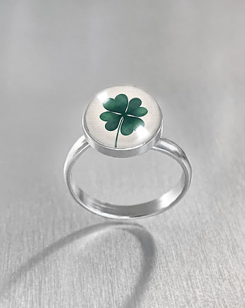 Good Luck - stalowy simple ring, OSOBY - Prezent dla siostry