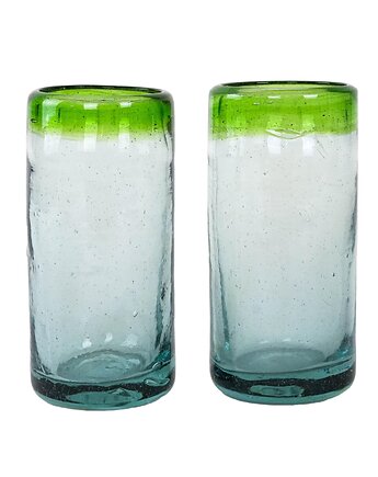 Komplet dwóch szklanek, duński design, lata 70, produkcja: Dania, Przetwory design