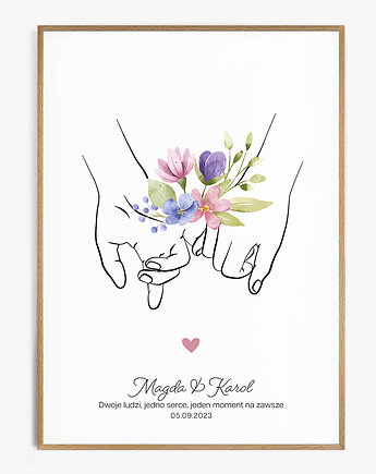 Ręce zakochanych - Kwiaty, Paperblue Studio