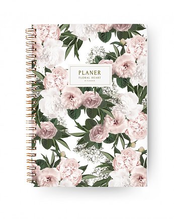 Planer Dzienny Niedatowany A5 Floral Heart, Planerum