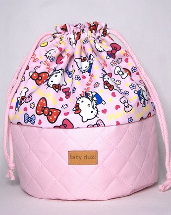 Kosmetyczka worek duży " Hello Kitty ", tacy duzi