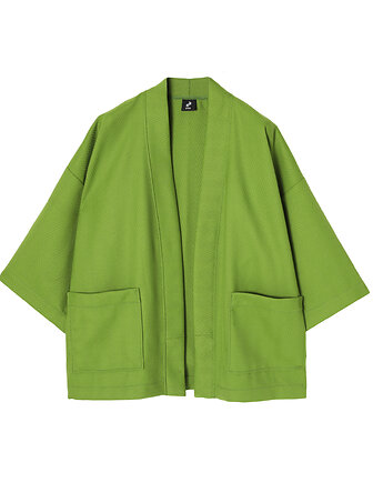 In - Zielone kimono z widoczną strukturą, ZNA