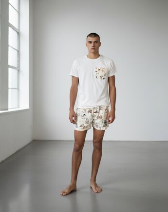 Piżama Unisex bawełniana w wieś