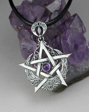 Pentagram księżycowy z ametystem, Drakonaria