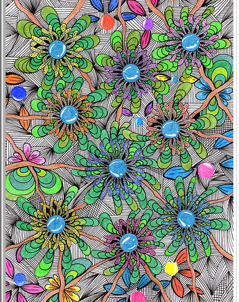 9. BUKIET dekonstrukcja - rysunek, plakat., kama4you