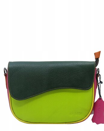 Torebka damska listonoszka skóra naturalna kolorowa stylowa pojemna OLIVKA, Olivka Warsaw