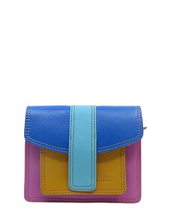 Torebka damska skórzana z klapką regulowany pasek na ramię OLIVKA, Olivka Warsaw