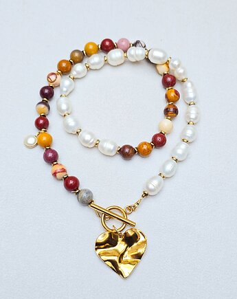 Naszyjnik  Serce w Perłach i Mokaitach, ILEA