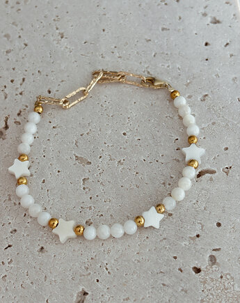 Bransoletka Kamień Księżycowy i gwiazdki, Chmolowska Jewellery