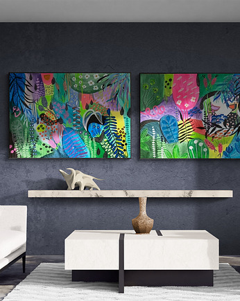 Nocą w dżungli, malowane obrazy, AAS Art Studio