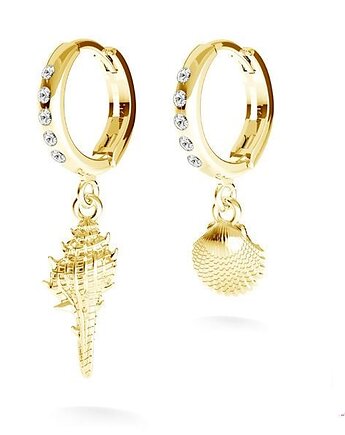 Kolczyki CRYSTAL SEA- srebro, złoto, różowe złoto, ISSI Jewelry