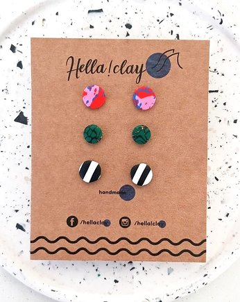 Minikolczyki 3pack, Hellaclay