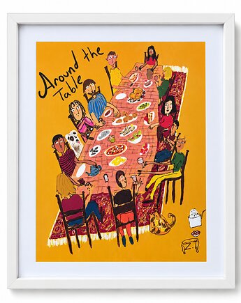 Plakat Around the Table , Carmela
