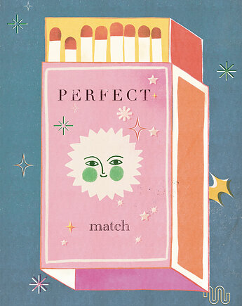 Plakat Perfect match, MUKI design