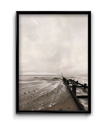 Plakat Sepia pomost, Bury Lis