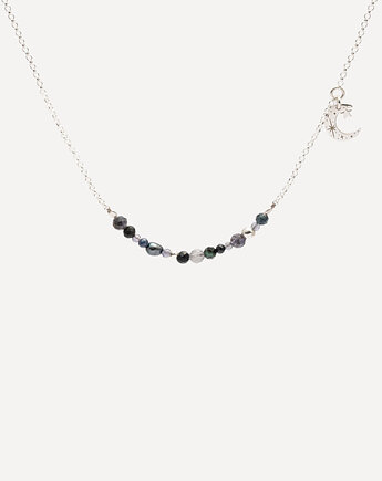 Naszyjnik srebrny z kamieniami i łańcuszkiem Make a Wish, ANIMALKINGDOM