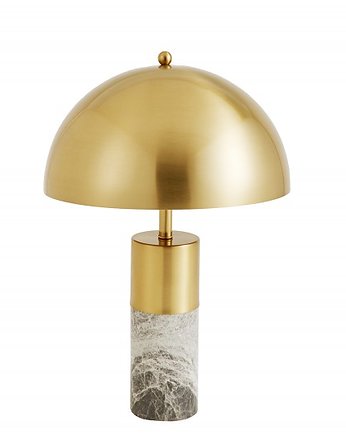 Lampa stołowa Burlesque marmurowa złota szara 52cm, Home Design