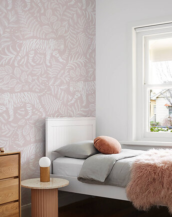 Tapeta Camouflaged Tiger Light Pink, wallcolors