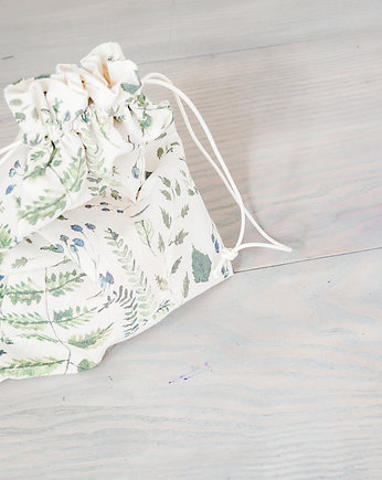 Woreczki bawełniane, eko, zero waste - paprotki, Merely Susan