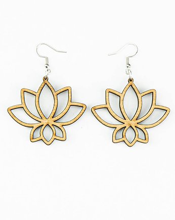 Drewniane kolczyki LOTUS Aniegre, bewood
