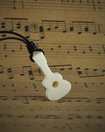 Regulowany naszyjnik z gitarą, zawieszka muzyczna dla gitarzysty, Hunterbone