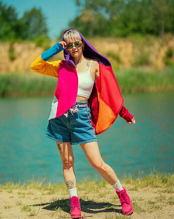 Mega kolorowa bluza bawełniana, NavahoClothing