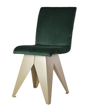 Welurowe krzesło JAFAR FST0414 zielone, GIE EL