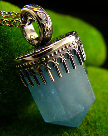 Naszyjnik Aqua Sky - Akwamaryn Srebro, Kuźnia Nehesi