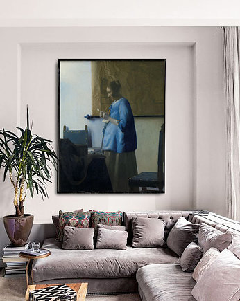 Kobieta czytająca List  - J. Vermeer - reprodukcja, Lucci Design