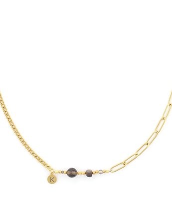 Bestseller! Naszyjnik zodiakalny - Koziorożec Pozłacana stal szlachetna, Kulka Bransoletki