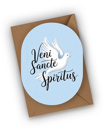 Kartka na Bierzmowanie- Veni Sancte Spiritus, Czarna Owca Karteczki