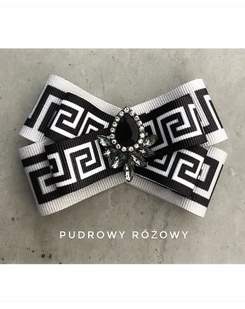 Brosza  Glamour z geometrycznym wzorem, Pudrowy Różowy