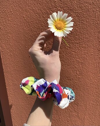 Gumka do włosów scrunchie Rainbow, Volie Line