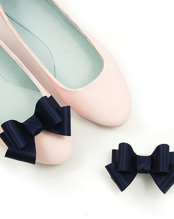 Klipsy do butów Coquet - Kokardy Style / Navy, Coquet