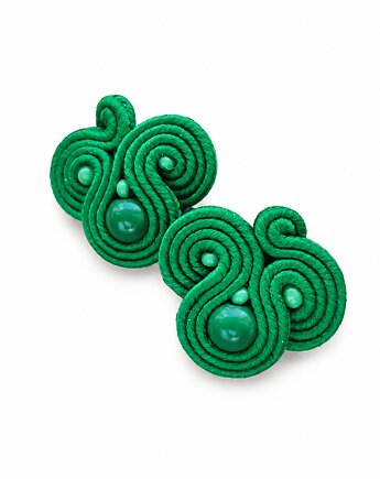 Zielone kolczyki sutasz, Mró Soutache