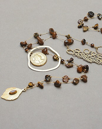 Sautoir /tygrysie oko/ 01.04.26 - naszyjnik, KiKa pracownia