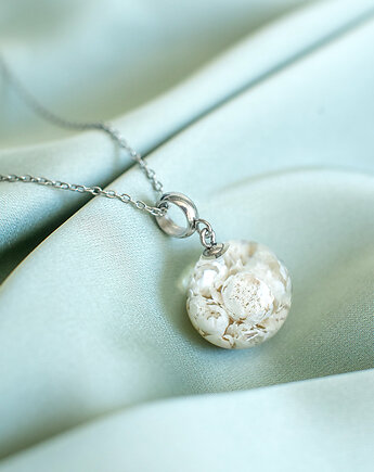 Wisiorek z kwiatami antenarii, nature gift