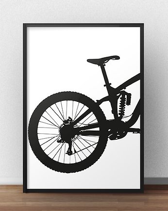 Plakat z tyłem roweru enduro A3 (297mm x 420mm), scandiposter