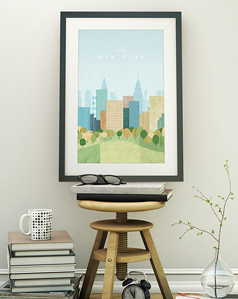 Nowy Jork - vintage plakat 50x70 cm, minimalmill