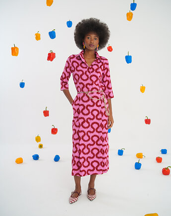 Sukienka Splash Dress róż, Bucle