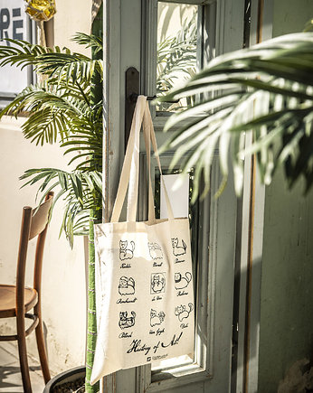 Eko torba z nadrukiem - history of art koty, Galeria LueLue