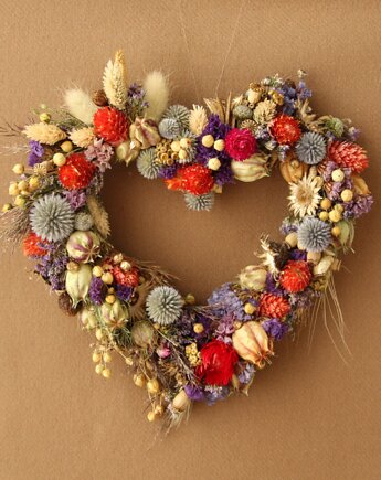 Serduszko kwiatowe na drzwi lub ścianę, Rondo Kwiatowe