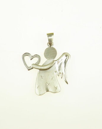Zawieszka srebrna z aniołkiem dużym, VENUS GALERIA