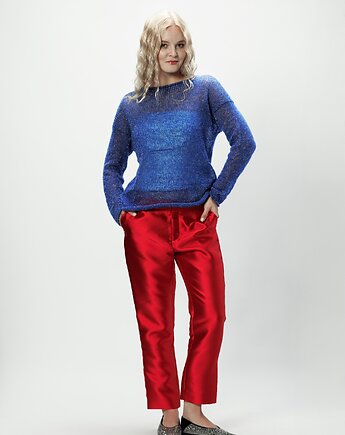 Alpaka sweter Flora - chaber/srebro, YOU by Tokarska
