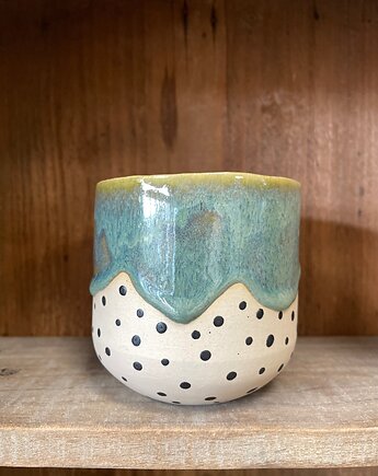 Ceramiczna czarka Groszki, Lufo