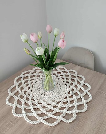 Serweta szydełkowa dekoracyjna 55cm, MISZ MASZ Dorota Tyszko
