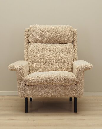 Fotel beżowy, duński design, lata 60,  Arne Vodder,  Fritz Hansen, Przetwory design