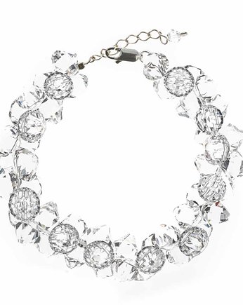 Srebrna bransoleta z kryształów marki Swarovski, Alessandra unique