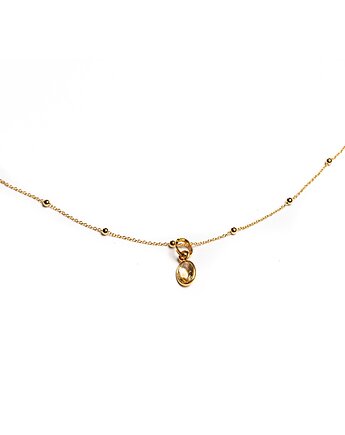 Naszyjnik z cytrynem wersja srebrna, Bijoux by Marzena Bylicka