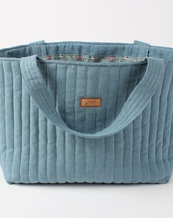 Torba lniana Everyday - niebieska, Gucia Design